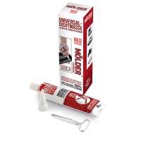 Герметик високотемпературний Molder червоний 100% силіконовий без запаху (85г + 370⁰C)