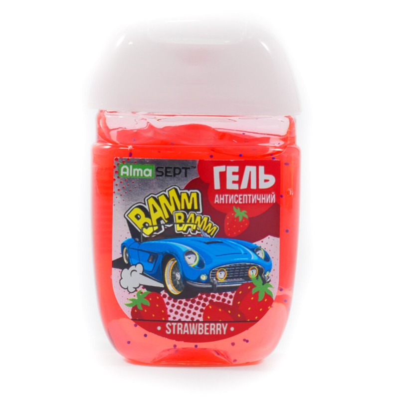 Антисептичний гель AlmaSept для рук PopArt Strawberry