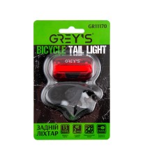 Ліхтарик на велосипед задній Grey's 15хLEDs 2 режими роботи 2XCR2032