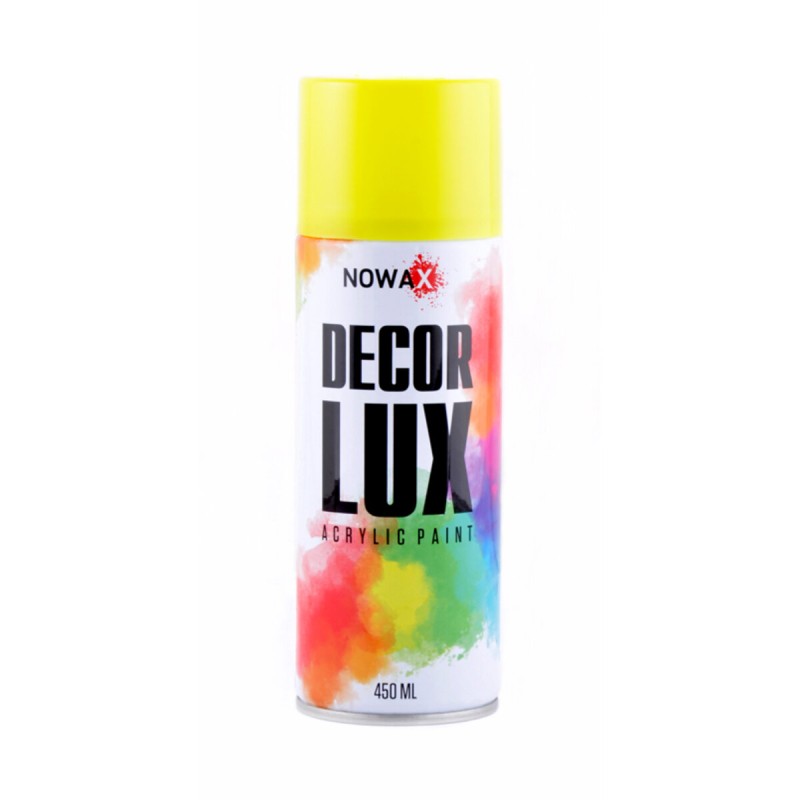 Фарба флуоресцентна Nowax Spray 450мл жовтий (YELLOW)