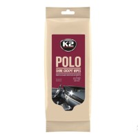 Вологі серветки K2 Polo Shine Cockpit Wipes для очищення панелі приладів та пластикових деталей