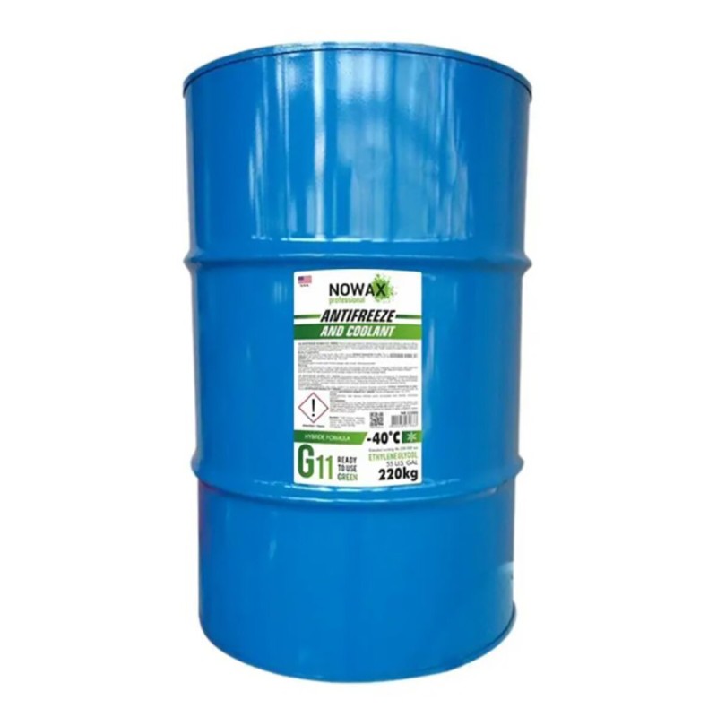 Антифриз NOWAX Концентрат G11 (зелений) 220кг