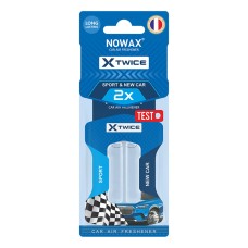 Ароматизатор з подвійною капсулою Nowax X Twice - New Car & Sport