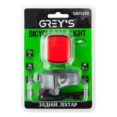 Велосипедний задній ліхтар 36xLEDs 80lm 300mAh microUSB
