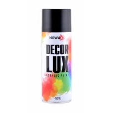 Фарба акрилова Nowax Spray 450мл чорний матовий (MATT BLACK/RAL9005)