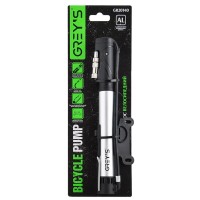 Насос велосипедний Grey's алюмінієвий корпус, циліндр 25x140мм