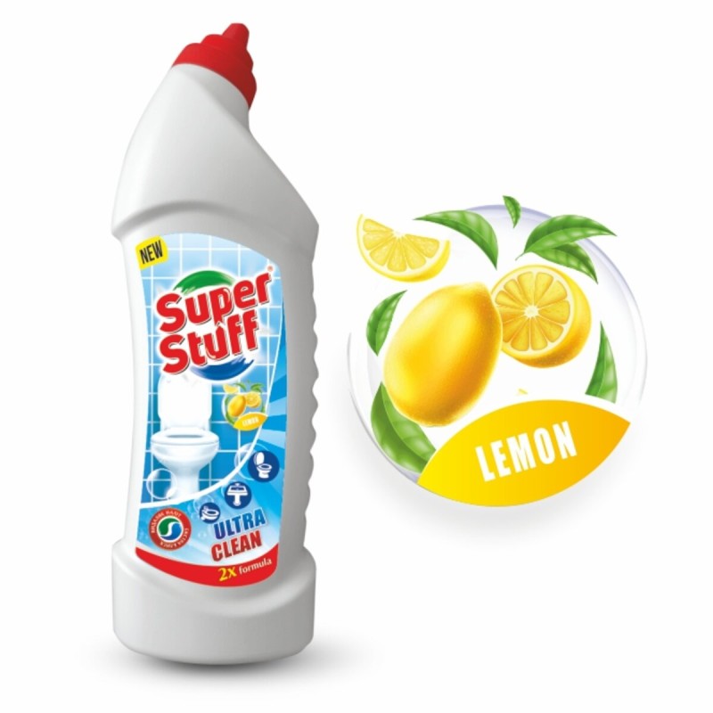 Засіб для миття унітазу Super Stuff лимон, 1000мл