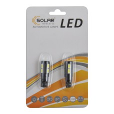 LED автолампа Solar 12V T10 W2.1x9.5d 10SMD white, 2шт LS287_B2