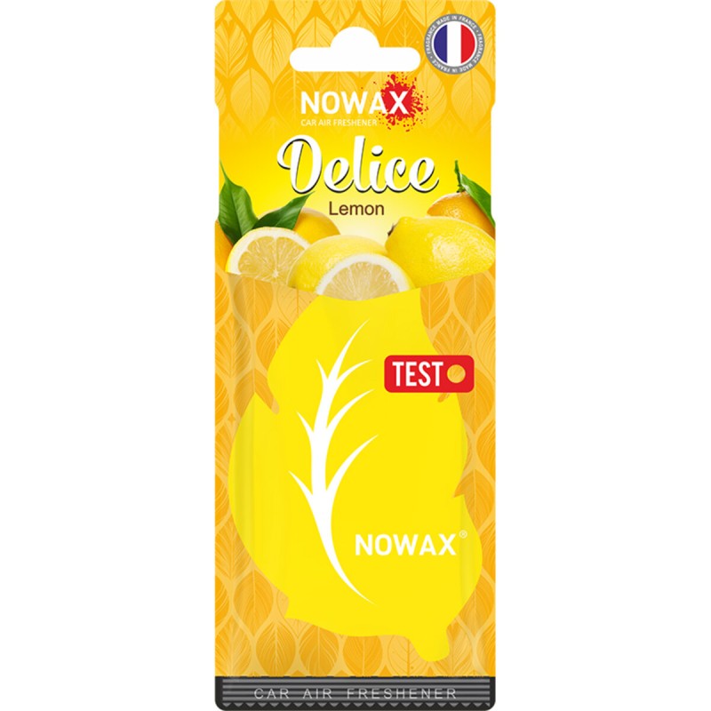 Ароматизатор повітря целюлозний Nowax серія Delice - Lemon