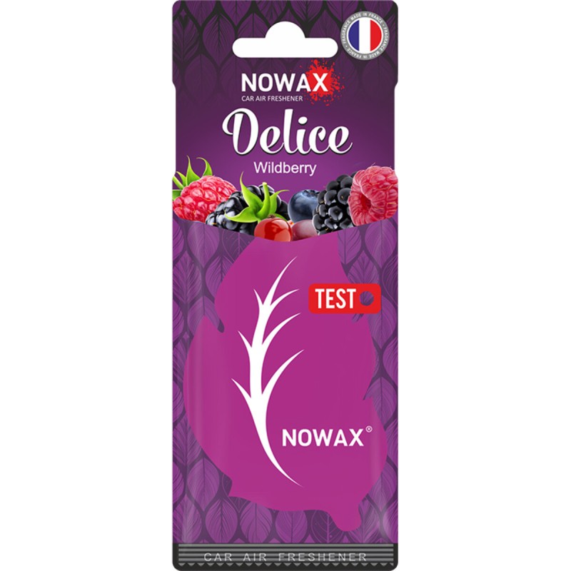 Ароматизатор повітря целюлозний Nowax серія Delice - Wildberry