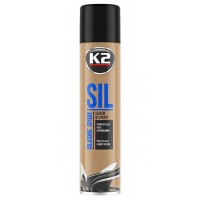 Змазка силіконова K2 Sil Spray 100% для гуми та пластику рідка прозора аерозоль 300мл