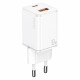 МЗП Usams US-CC144 T43 33W Dual Ports GaN Mini Fast 1A+1C Charger (EU) White