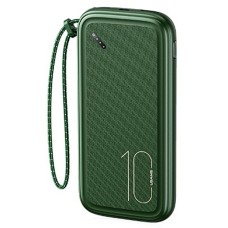 Зовнішній акумулятор Usams US-CD150 PB56 Power Bank with Lanyard 10000mah Dark Green