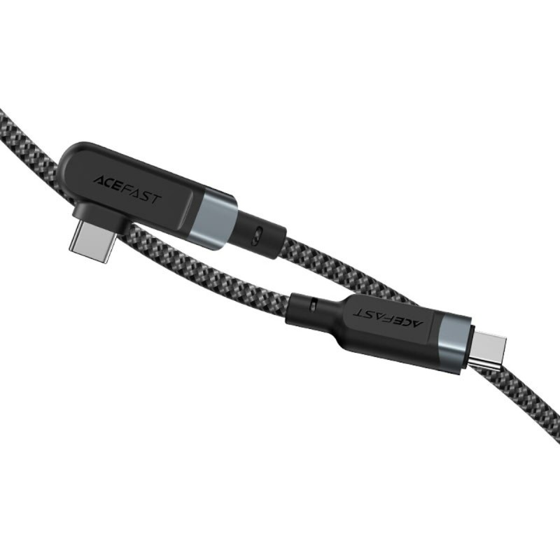 Кабель ACEFAST C5-03 USB-C to USB-C 100W right angled aluminum alloy 2m Gray