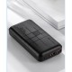 Зовнішній акумулятор XO PR187 fast charge light display PD20W+QC22.5W 10000mAh Black
