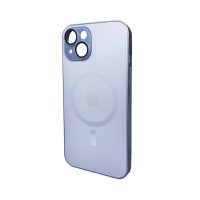 Чохол для смартфона AG Glass Matt Frame Color MagSafe Logo for Apple iPhone 14 Sierra Blue