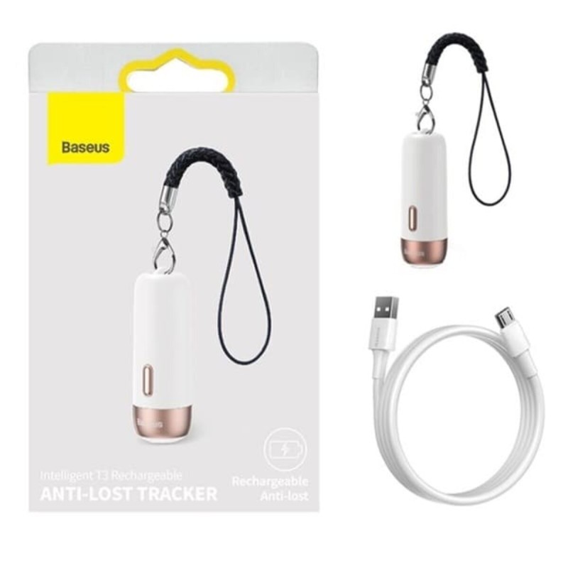 Трекер Baseus Intelligent T3 Rechargeable Anti-lost Tracke White