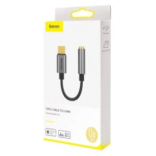 Кабель-перехiдник Baseus Type-C Male to 3.5mm Female Adapter L54 Deep Grey