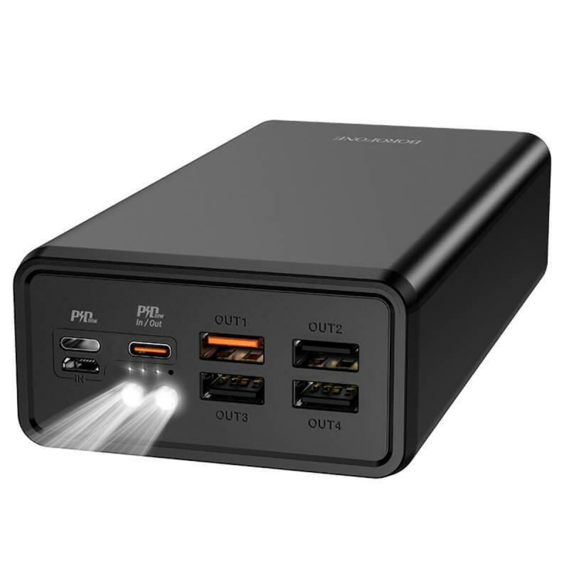 Зовнішній акумулятор BOROFONE BJ11A Rider fully compatible power bank(40000mAh) Black