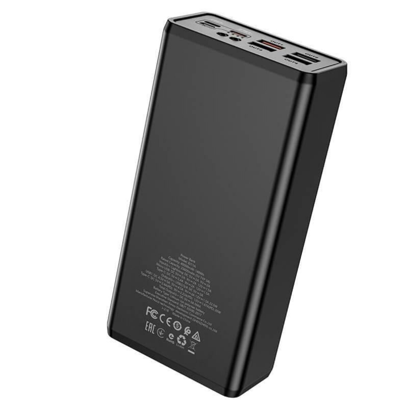 Зовнішній акумулятор BOROFONE BJ11A Rider fully compatible power bank(40000mAh) Black