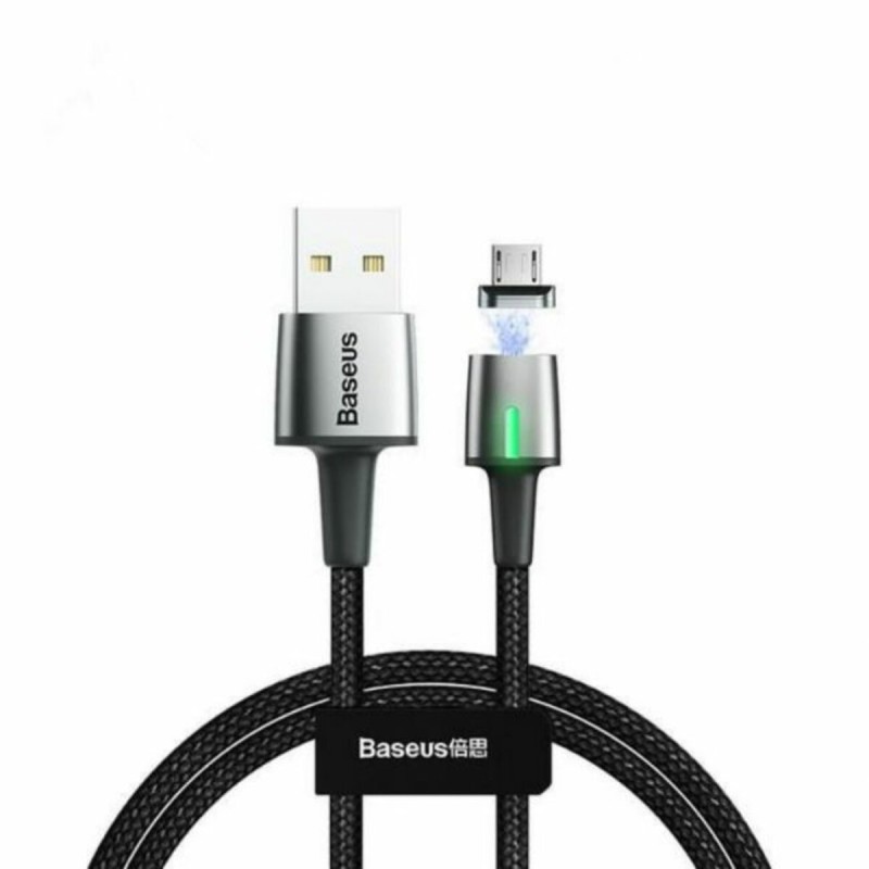 Кабель Baseus Zinc Magnetic Cable USB For Micro 2.4A 1m Black