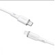 Кабель ACEFAST C2-01 Type-C to iP 3A, 20W, 1.2m silicone, zinc connectors, White