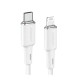 Кабель ACEFAST C2-01 Type-C to iP 3A, 20W, 1.2m silicone, zinc connectors, White