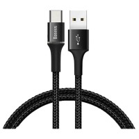 Кабель Baseus halo data cable USB For Type-C 3A 1m Black