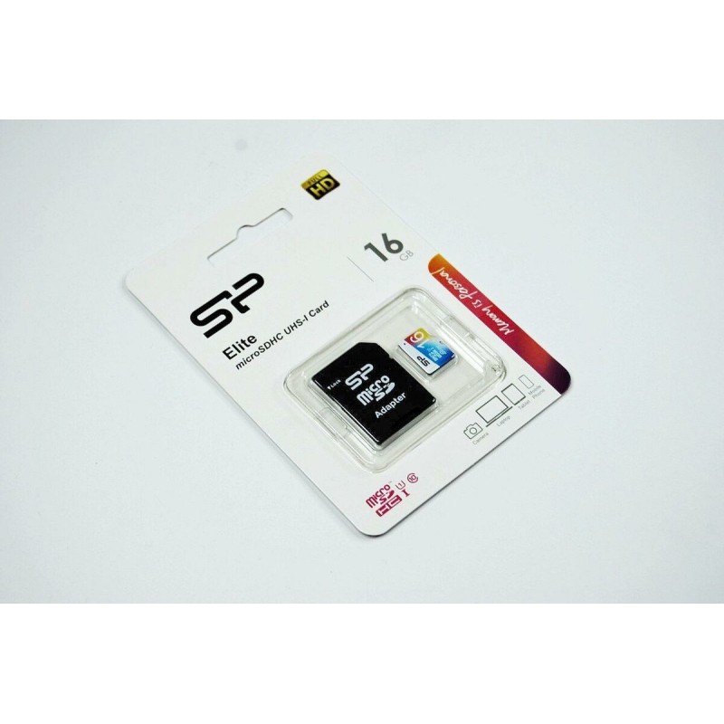 microSDHC (UHS-1) SiliconPower Elite Color 16Gb class 10 (adapter SD)
