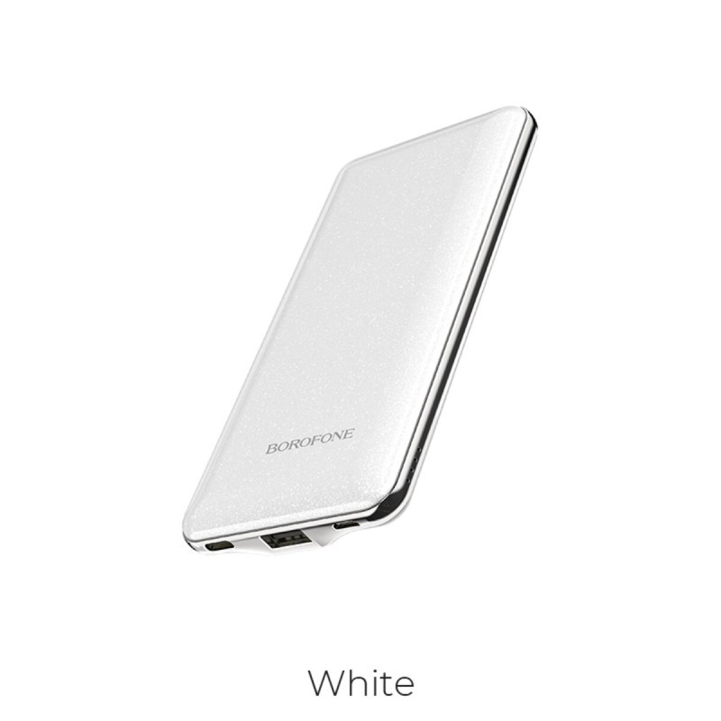 Зовнішній акумулятор BOROFONE BT33 Royal, mobile power bank, 10000mAh 2A White
