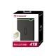 PHD External 2.5'' Transcend USB 3.1 25M3S 4Tb Iron Gray SATA