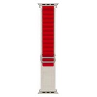 Ремінець для годинника Apple Watch Alpine Loop 42/44/45/49mm 5.Red-White