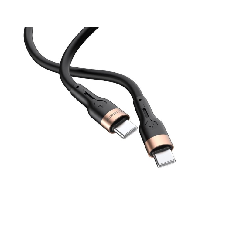 Кабель CHAROME C23-04 USB-C to USB-C charging data cable Black