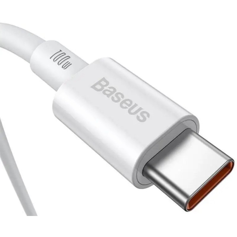 Кабель Baseus Dynamic Series Fast Charging Data Cable USB to Type-C 100W 1m White