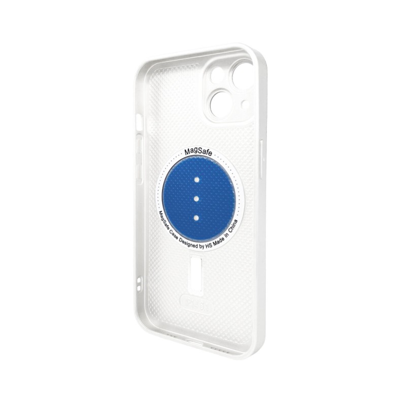 Чохол для смартфона AG Glass Matt Frame Color MagSafe Logo for Apple iPhone 14 Pearly White