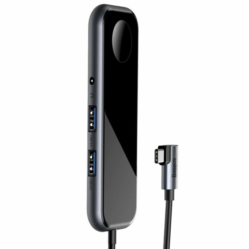 USB-Hub Baseus Superlative Multifunctional HUB (Type-C to 2xUSB3.0+HDMI + Audio + PD+iWatch-) Gray