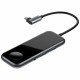 USB-Hub Baseus Superlative Multifunctional HUB (Type-C to 2xUSB3.0+HDMI + Audio + PD+iWatch-) Gray