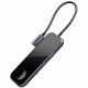 USB-Hub Baseus Superlative Multifunctional HUB (Type-C to 2xUSB3.0+HDMI + Audio + PD+iWatch-) Gray