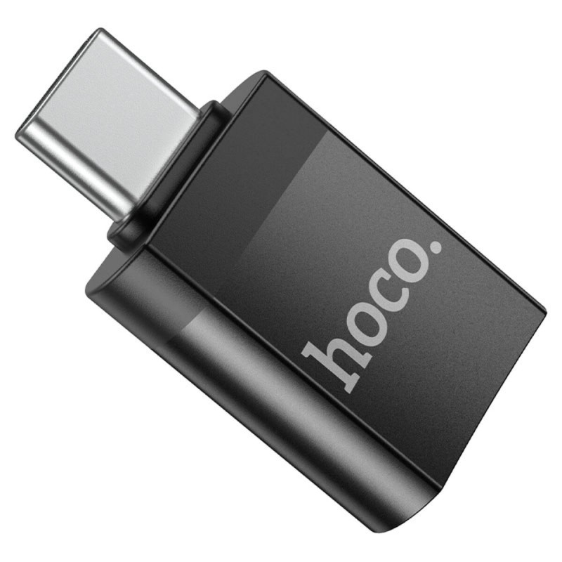 Кабель-перехiдник HOCO UA17 Type-C male to USB female USB3.0 adapter Black