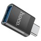 Кабель-перехiдник HOCO UA17 Type-C male to USB female USB3.0 adapter Black
