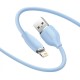 Кабель Baseus Jelly Liquid Silica Gel Fast Charging Data Cable USB to iP 2.4A 1.2m Blue