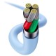 Кабель Baseus Jelly Liquid Silica Gel Fast Charging Data Cable USB to iP 2.4A 1.2m Blue