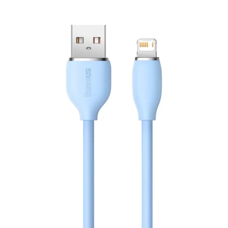 Кабель Baseus Jelly Liquid Silica Gel Fast Charging Data Cable USB to iP 2.4A 1.2m Blue