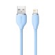 Кабель Baseus Jelly Liquid Silica Gel Fast Charging Data Cable USB to iP 2.4A 1.2m Blue