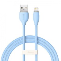 Кабель Baseus Jelly Liquid Silica Gel Fast Charging Data Cable USB to iP 2.4A 1.2m Blue