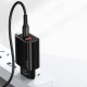 Мережевий зарядний пристрій Usams US-CC121 T35 QC3.0+PD3.0 Fast Charger 20W (EU) Black