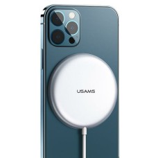 БЗП Usams US-CD159 W1 Extra-thin Magnetic Fast Wireless Charger 15W (Max) White