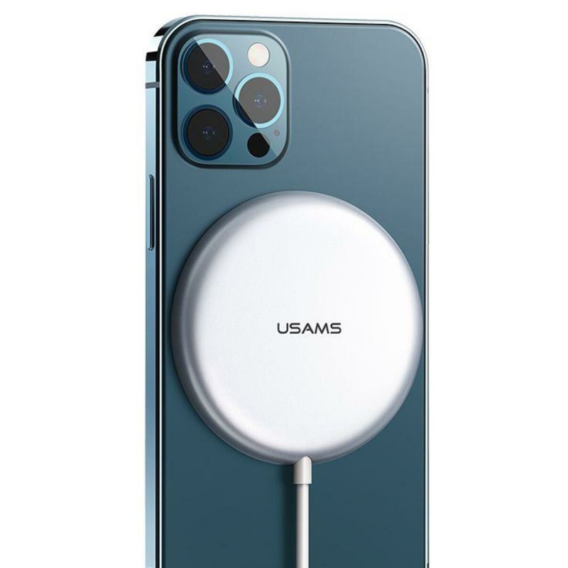 БЗП Usams US-CD159 W1 Extra-thin Magnetic Fast Wireless Charger 15W (Max) White