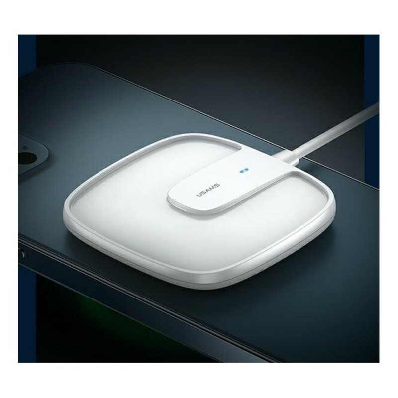 БЗП Usams US-CD159 W1 Extra-thin Magnetic Fast Wireless Charger 15W (Max) White