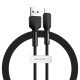 Кабель Baseus Silica gel cable USB For IP 1m Black